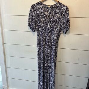a new day Navy Floral Maxi Dress